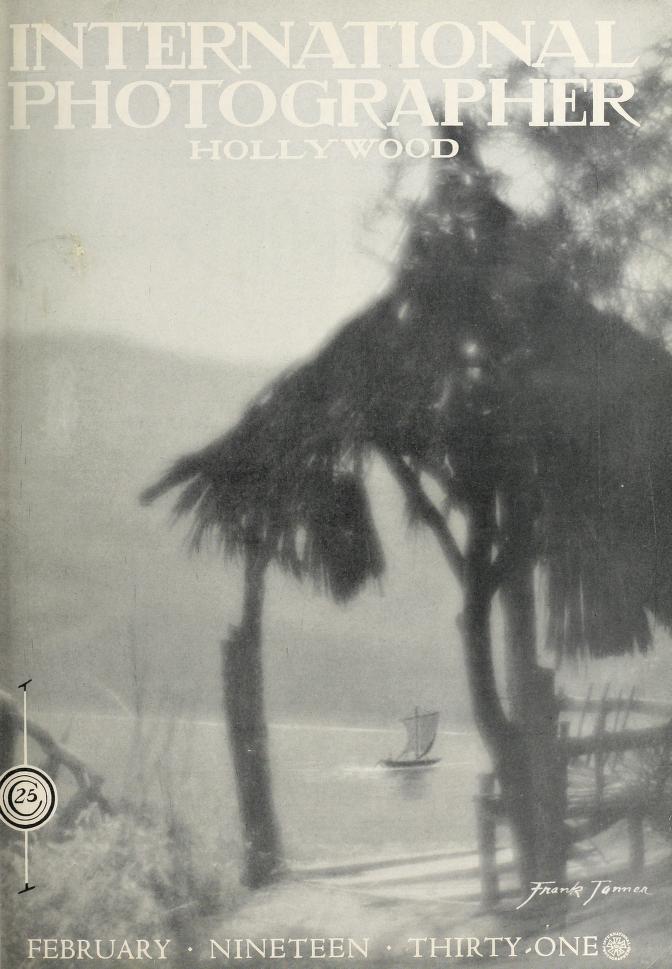 INTERNATIONAL PHOTOGRAPHER magazine side cover February 1931