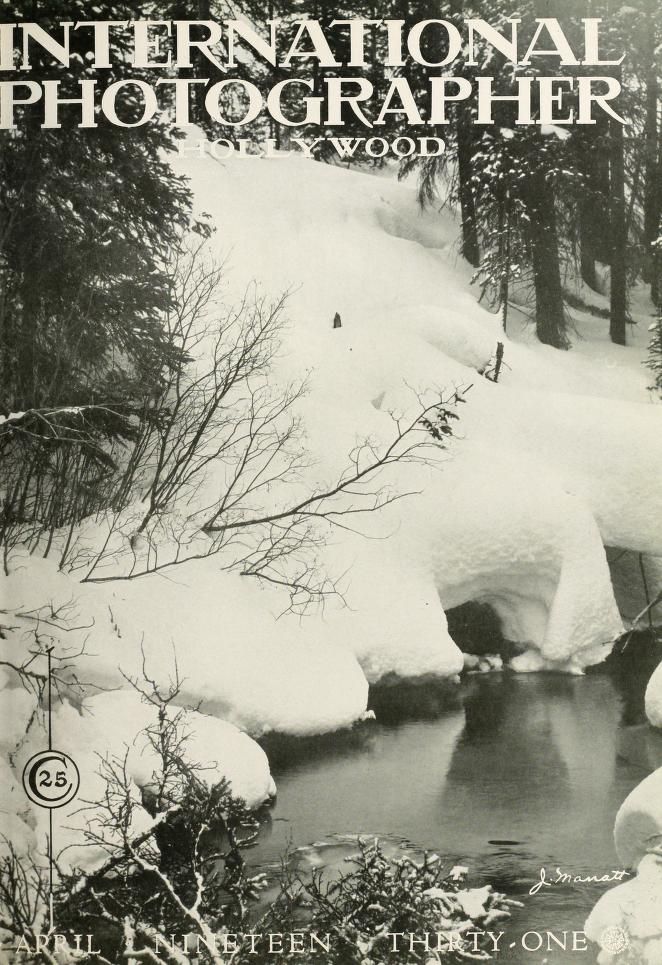 INTERNATIONAL PHOTOGRAPHER magazine side cover April 1931