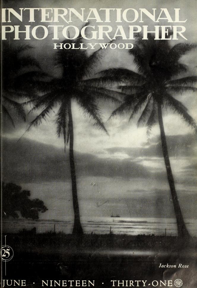 INTERNATIONAL PHOTOGRAPHER magazine side cover June 1931