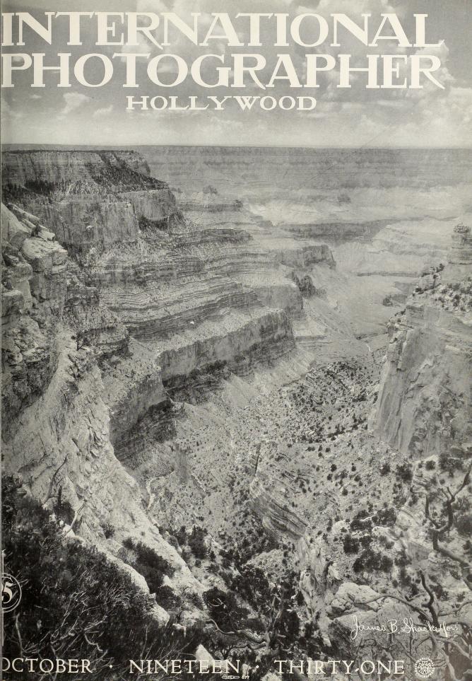 INTERNATIONAL PHOTOGRAPHER magazine side cover October 1931