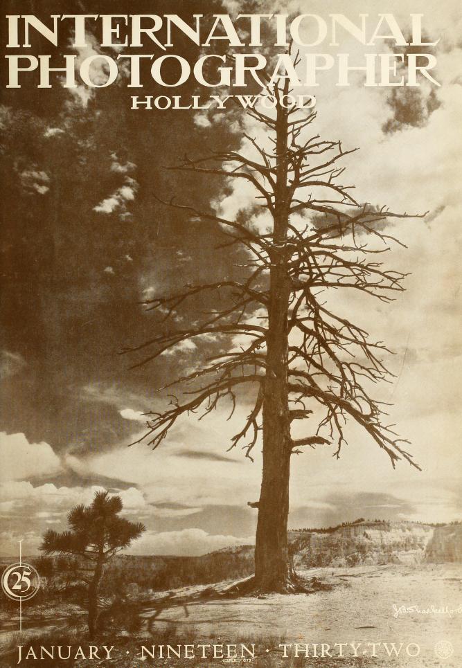 INTERNATIONAL PHOTOGRAPHER magazine side cover January 1932