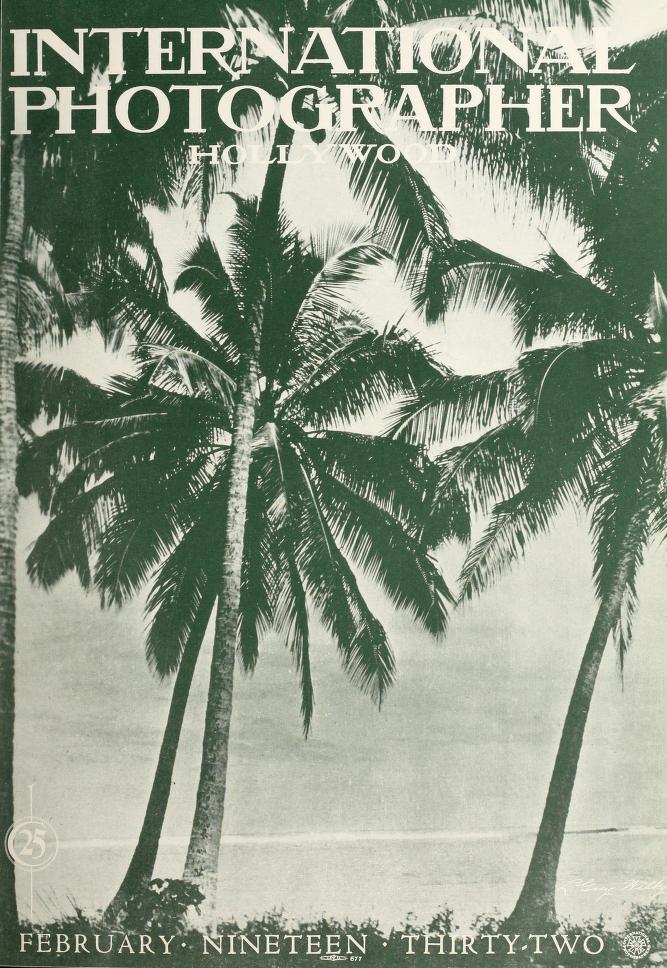 INTERNATIONAL PHOTOGRAPHER magazine side cover February 1932