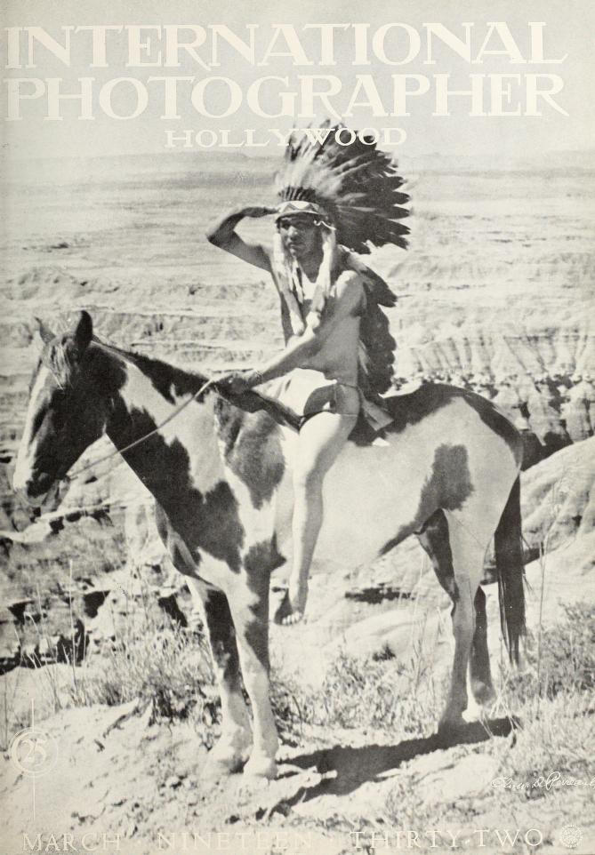 INTERNATIONAL PHOTOGRAPHER magazine side cover March 1932