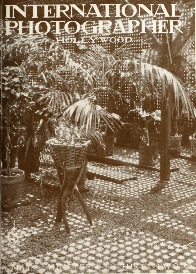 INTERNATIONAL PHOTOGRAPHER magazine side cover May 1932