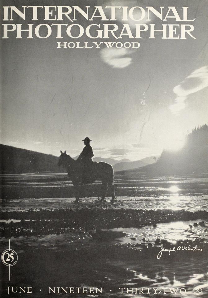 INTERNATIONAL PHOTOGRAPHER magazine side cover June 1932