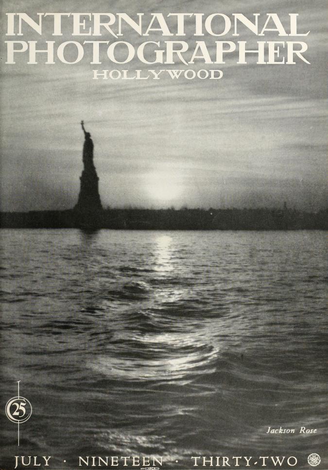 INTERNATIONAL PHOTOGRAPHER magazine side cover July 1932