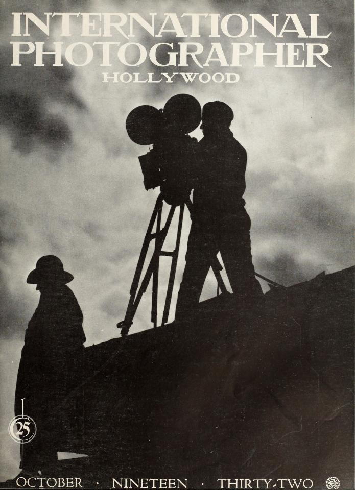 INTERNATIONAL PHOTOGRAPHER magazine side cover October 1932
