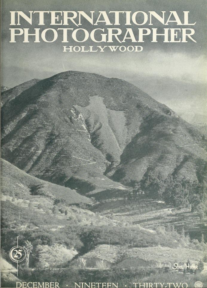 INTERNATIONAL PHOTOGRAPHER magazine side cover December 1932