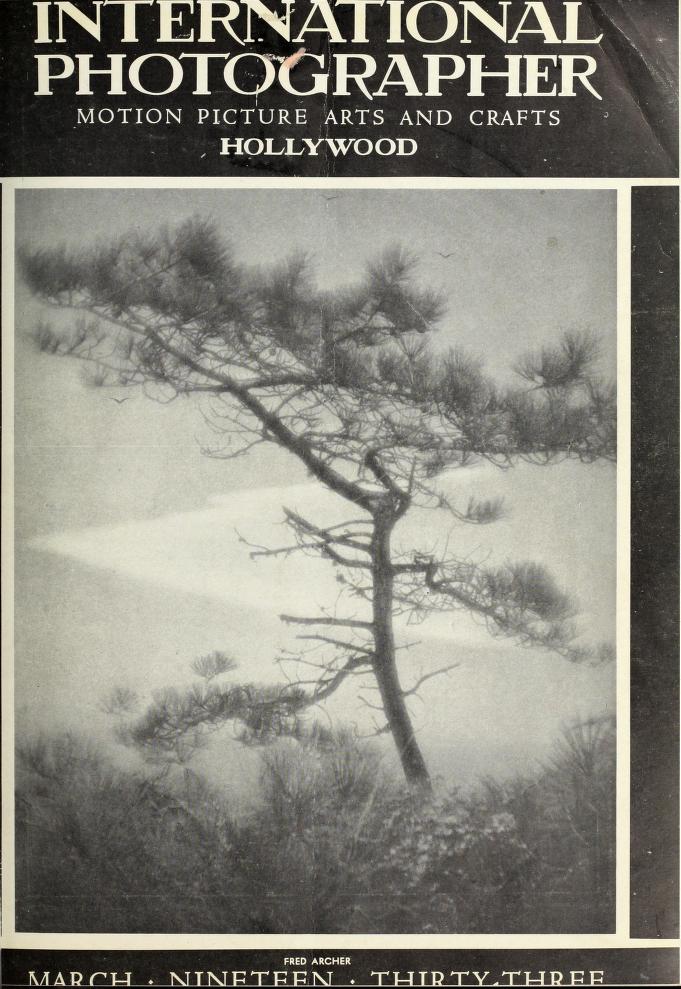 INTERNATIONAL PHOTOGRAPHER magazine side cover March 1933