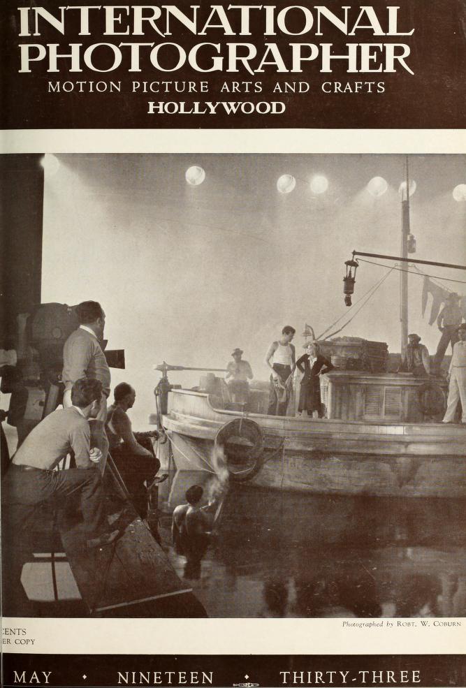 INTERNATIONAL PHOTOGRAPHER magazine side cover May 1933