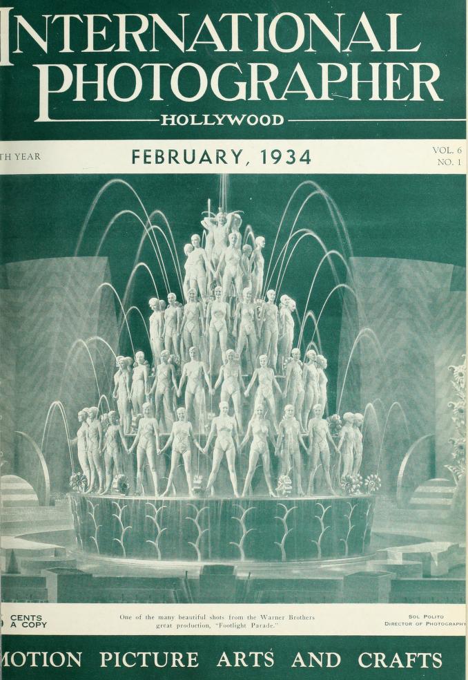 INTERNATIONAL PHOTOGRAPHER magazine side cover February 1934