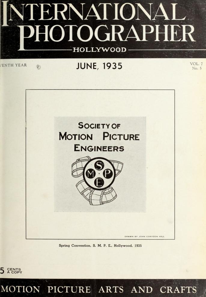 INTERNATIONAL PHOTOGRAPHER magazine side cover June 1935