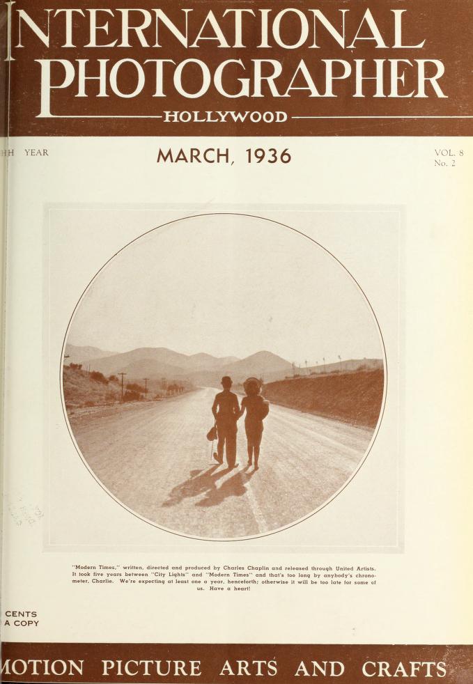 INTERNATIONAL PHOTOGRAPHER magazine side cover March 1936