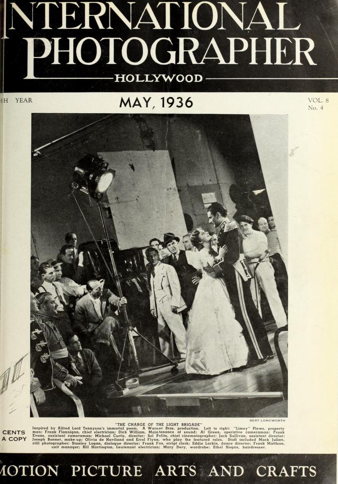 INTERNATIONAL PHOTOGRAPHER magazine side cover May 1936