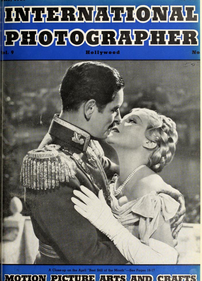 INTERNATIONAL PHOTOGRAPHER magazine side cover May 1937