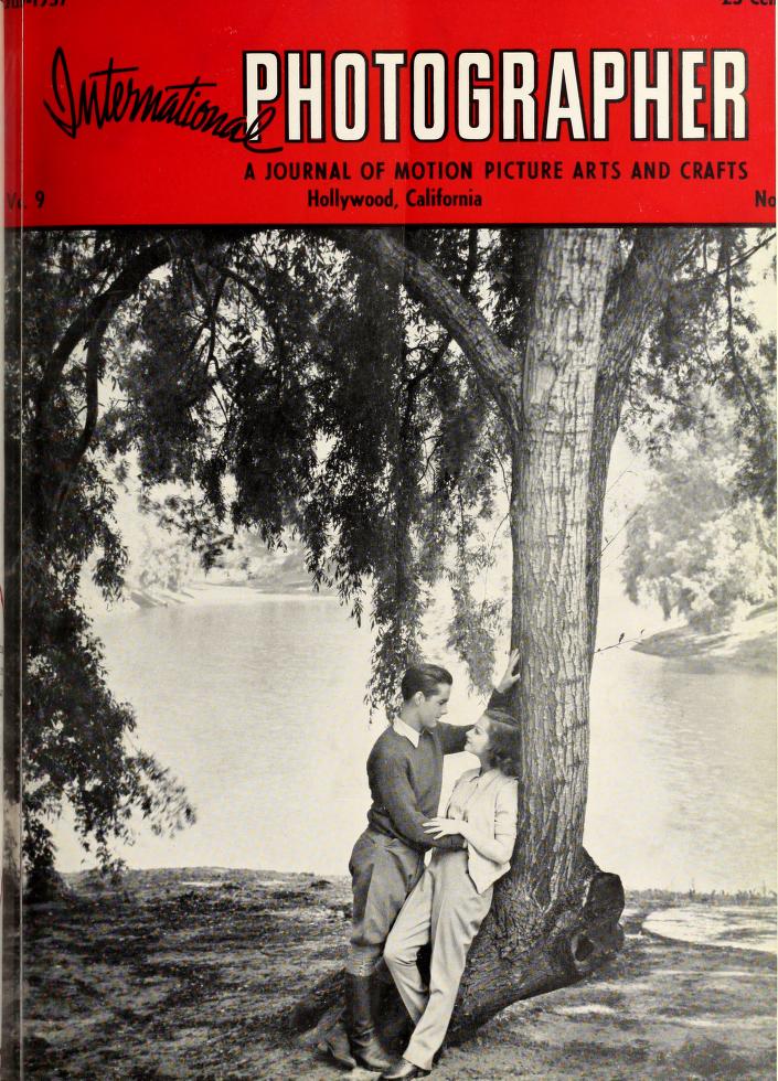 INTERNATIONAL PHOTOGRAPHER magazine side cover July 1937