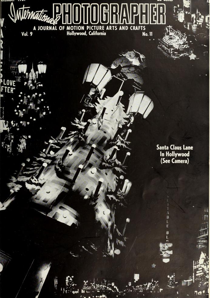 INTERNATIONAL PHOTOGRAPHER magazine side cover December 1937