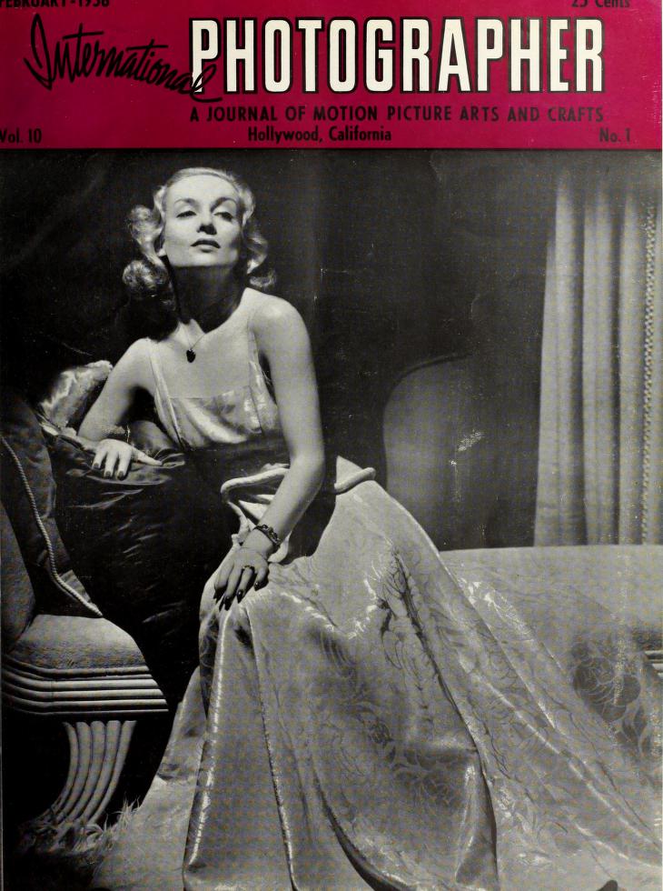 INTERNATIONAL PHOTOGRAPHER magazine side cover February 1938