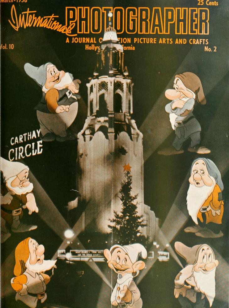 INTERNATIONAL PHOTOGRAPHER magazine side cover March 1938