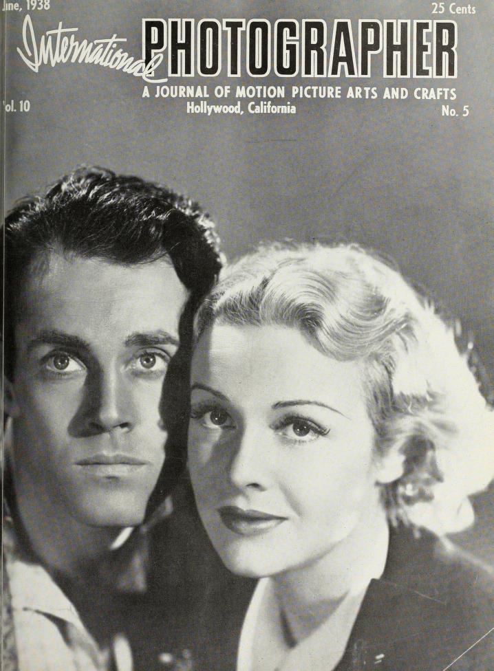 INTERNATIONAL PHOTOGRAPHER magazine side cover June 1938