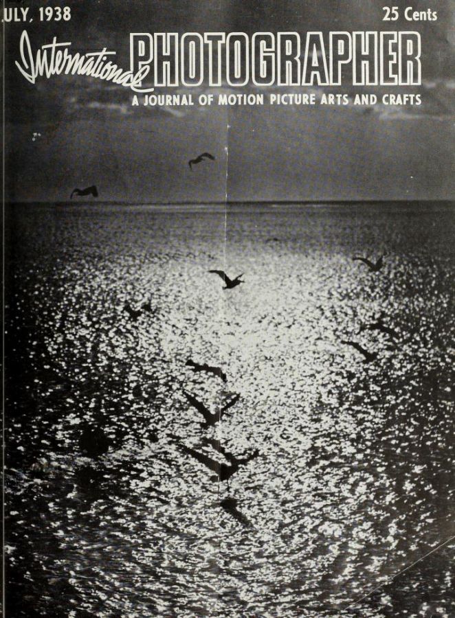 INTERNATIONAL PHOTOGRAPHER magazine side cover July 1938