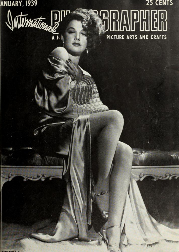 INTERNATIONAL PHOTOGRAPHER magazine side cover January 1939