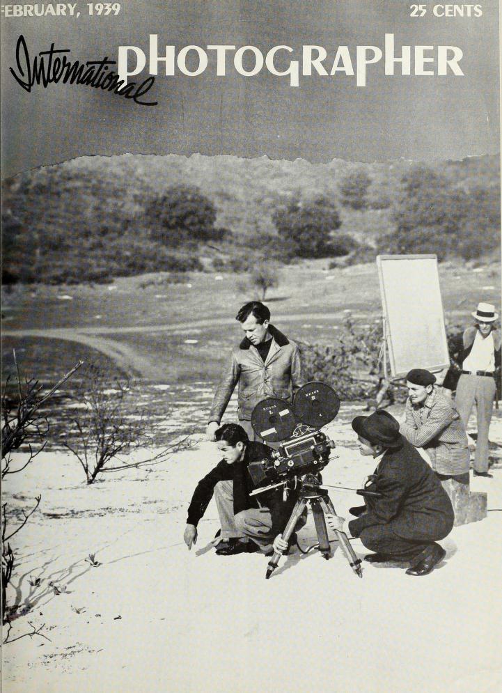 INTERNATIONAL PHOTOGRAPHER magazine side cover February 1939