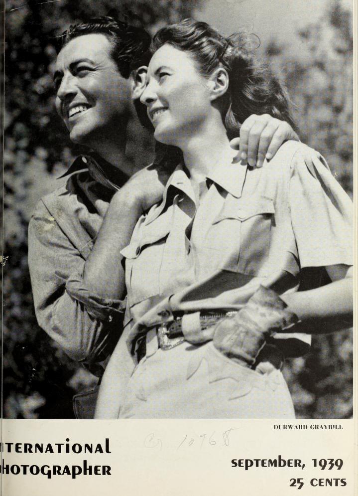 INTERNATIONAL PHOTOGRAPHER magazine side cover September 1939