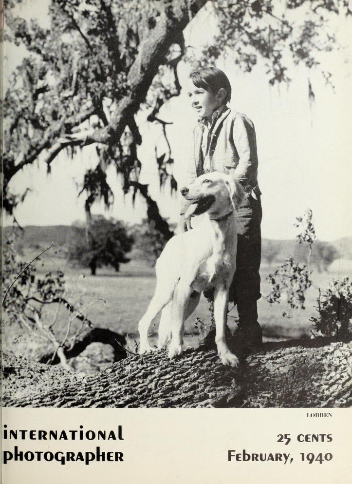 INTERNATIONAL PHOTOGRAPHER magazine side cover February 1940