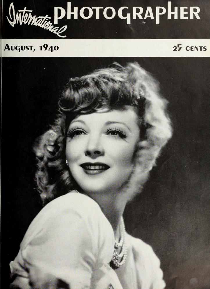 INTERNATIONAL PHOTOGRAPHER magazine side cover August 1940