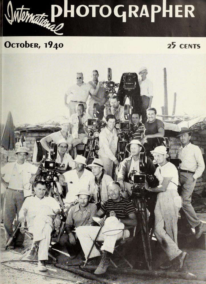 INTERNATIONAL PHOTOGRAPHER magazine side cover October 1940