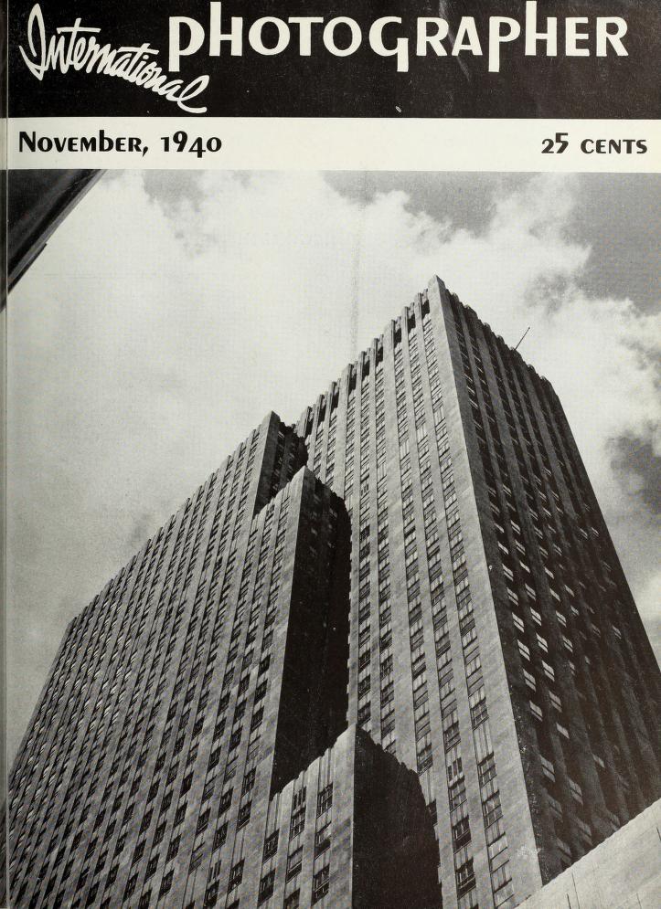 INTERNATIONAL PHOTOGRAPHER magazine side cover November 1940