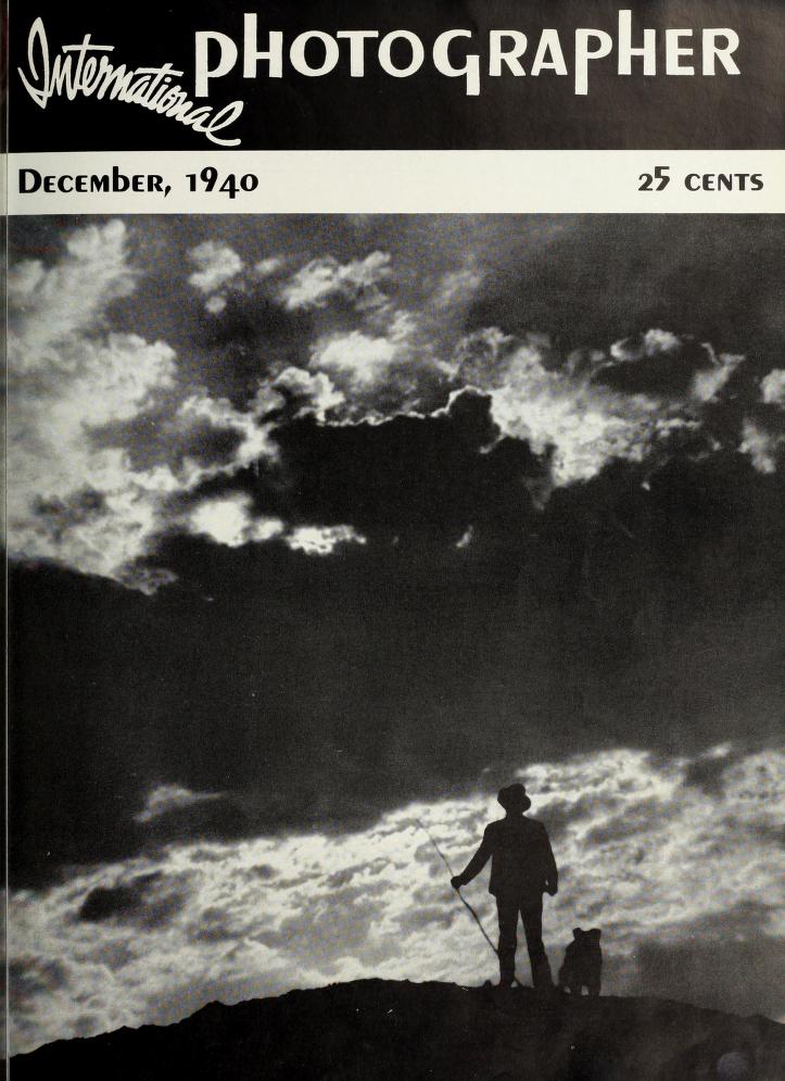 INTERNATIONAL PHOTOGRAPHER magazine side cover December 1940
