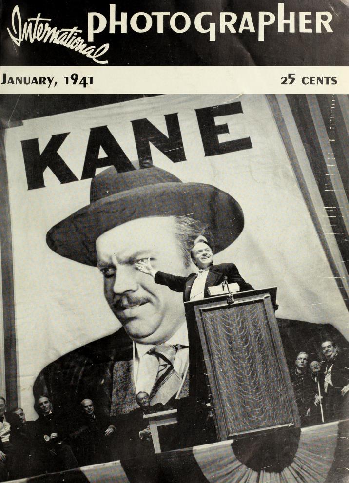 INTERNATIONAL PHOTOGRAPHER magazine side cover January 1941
