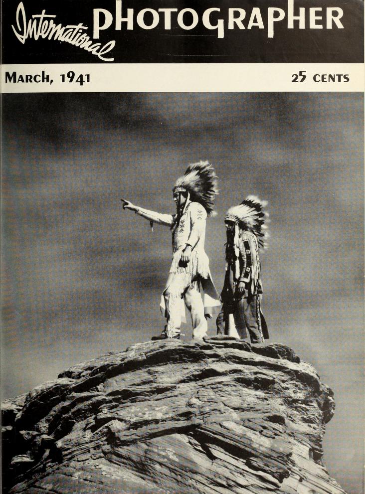 INTERNATIONAL PHOTOGRAPHER magazine side cover March 1941