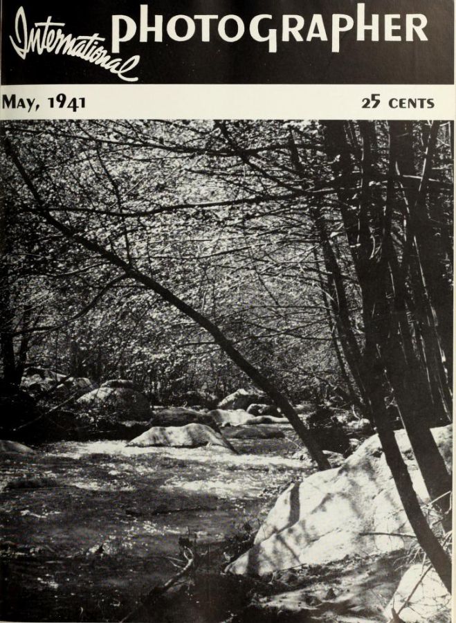 INTERNATIONAL PHOTOGRAPHER magazine side cover May 1941