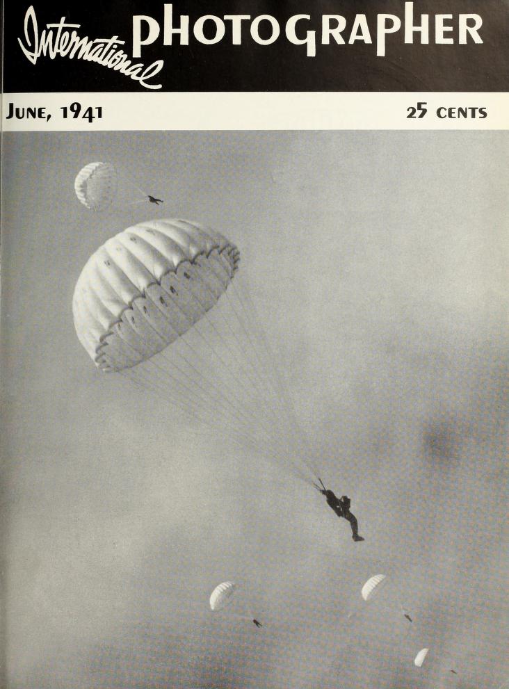 INTERNATIONAL PHOTOGRAPHER magazine side cover June 1941