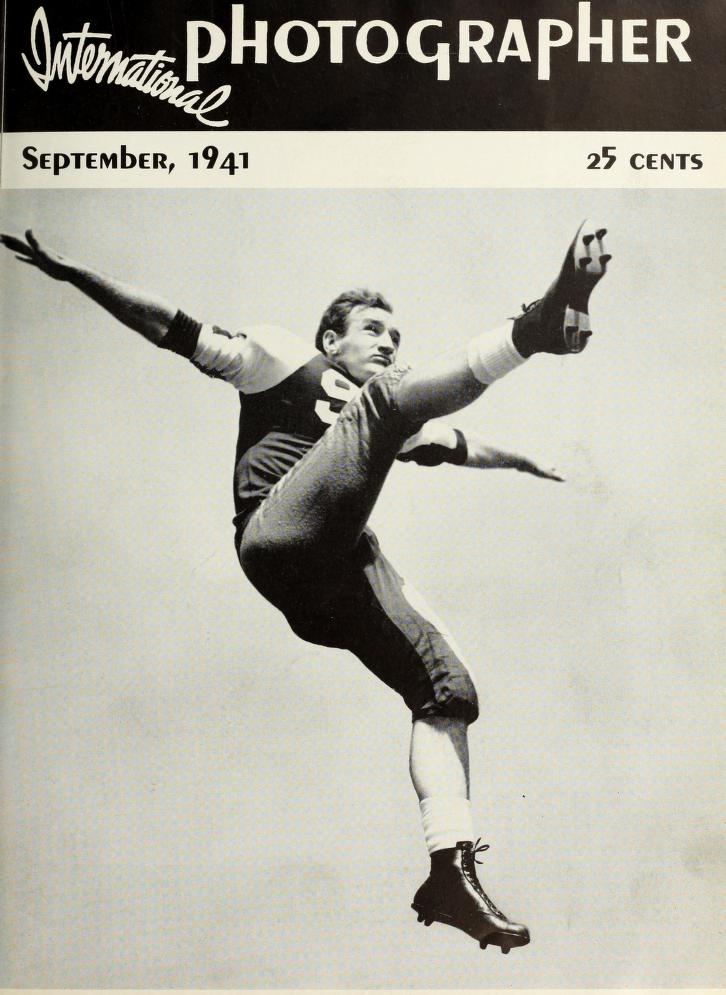 INTERNATIONAL PHOTOGRAPHER magazine side cover September 1941