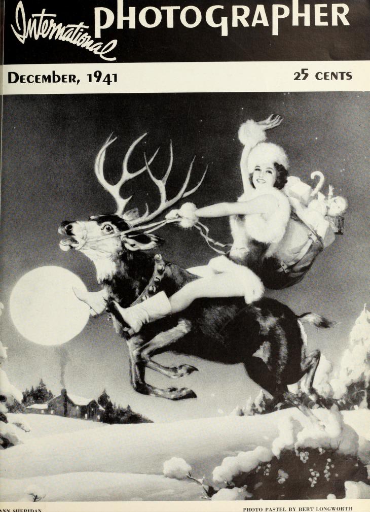 INTERNATIONAL PHOTOGRAPHER magazine side cover  Final issue December 1941