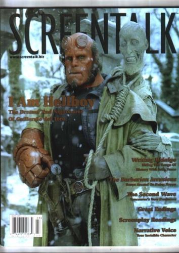 SCREENTALK magazine side cover March/April 2004