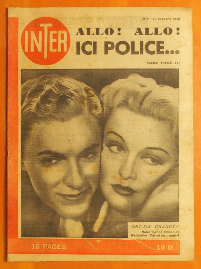 INTER magazine side cover Issue 7 31 October 1945