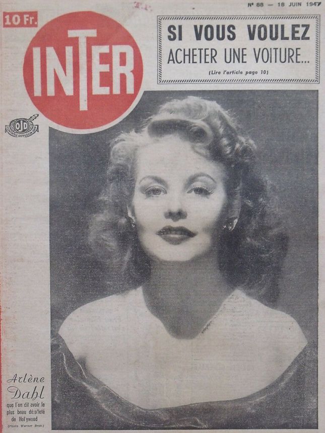 INTER magazine side cover Issue 88 18 June 1947