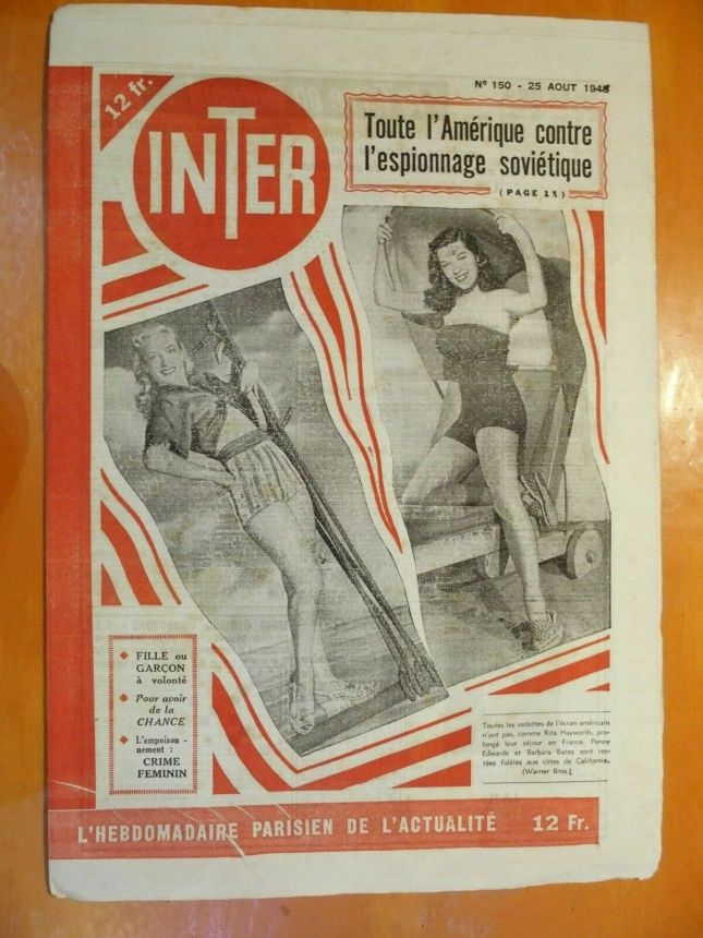 INTER magazine side cover Issue 150 25 August 1948