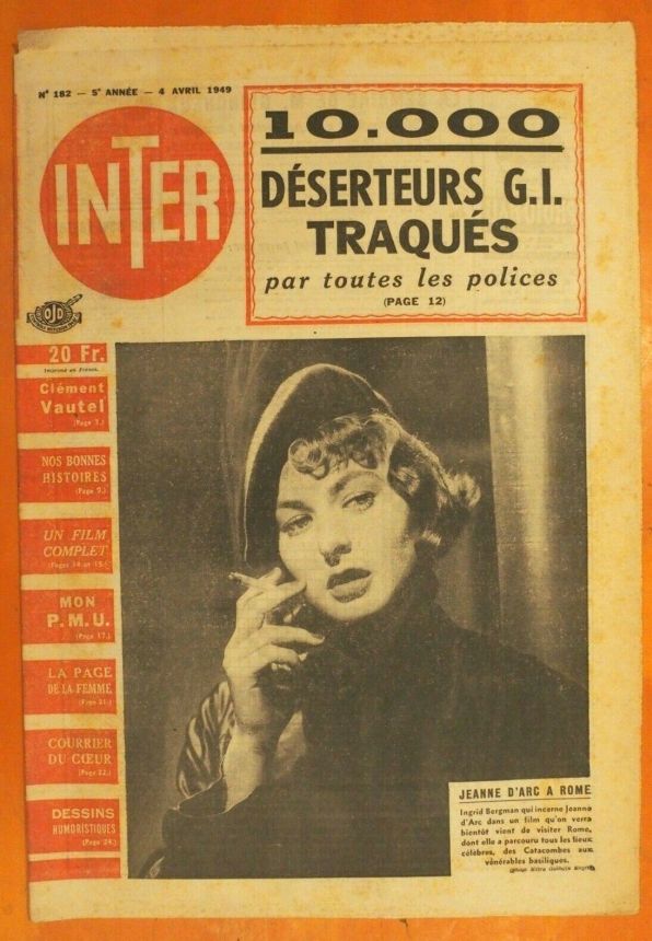 INTER magazine side cover Issue 192 4 April 1949