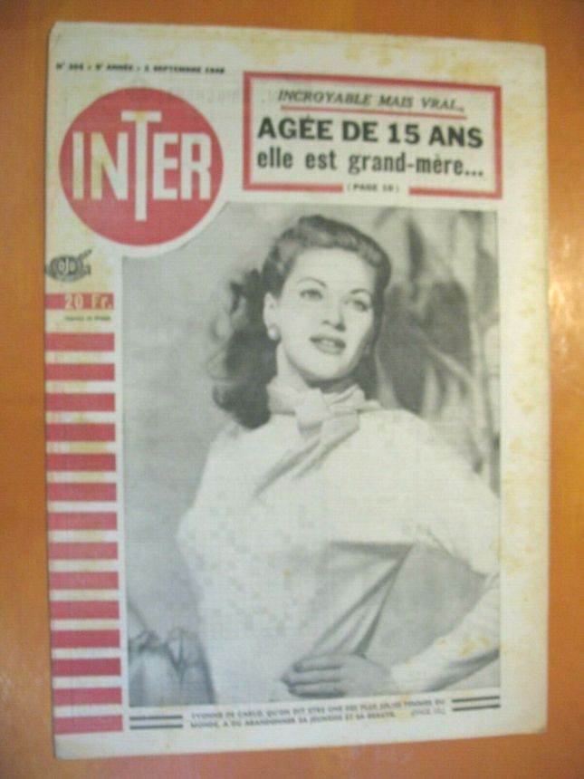 INTER magazine side cover Issue 204 2 September 1949
