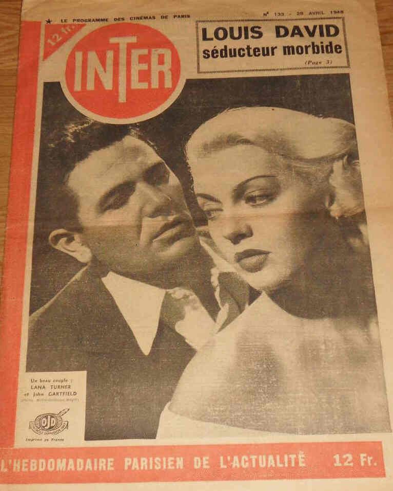 INTER magazine side cover Issue 133 28 April 1948