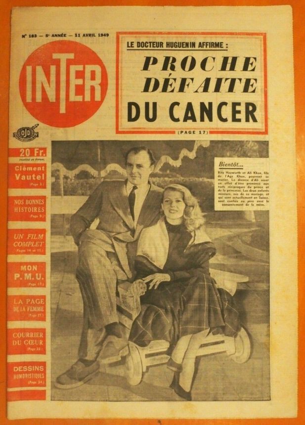INTER magazine side cover Issue 183 11 April 1949