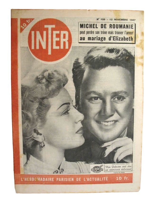 INTER magazine side cover Issue 109 12 November 1947