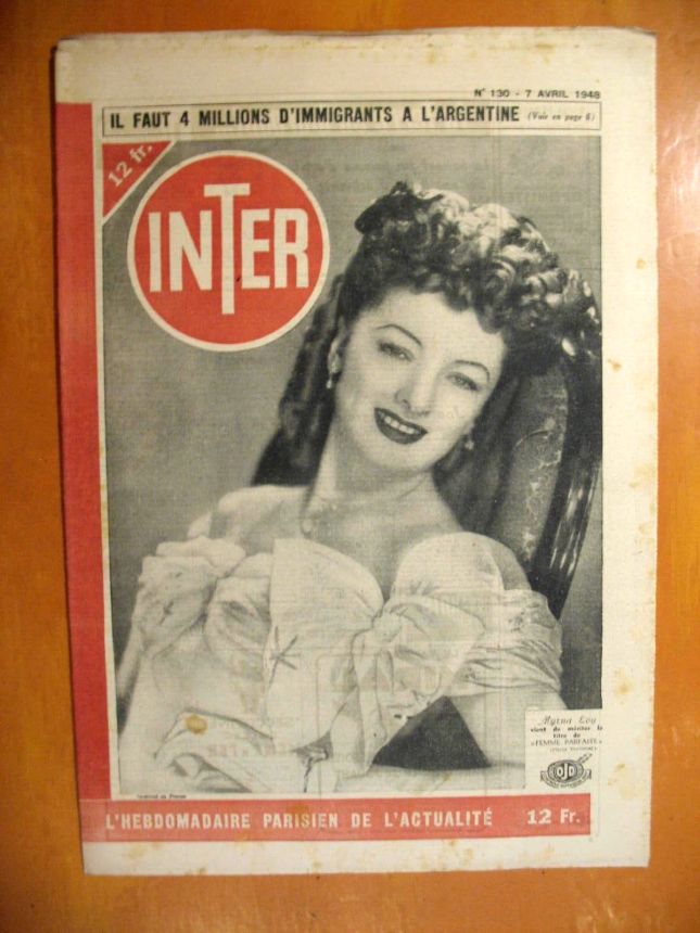INTER magazine side cover Issue 130 7 April 1948