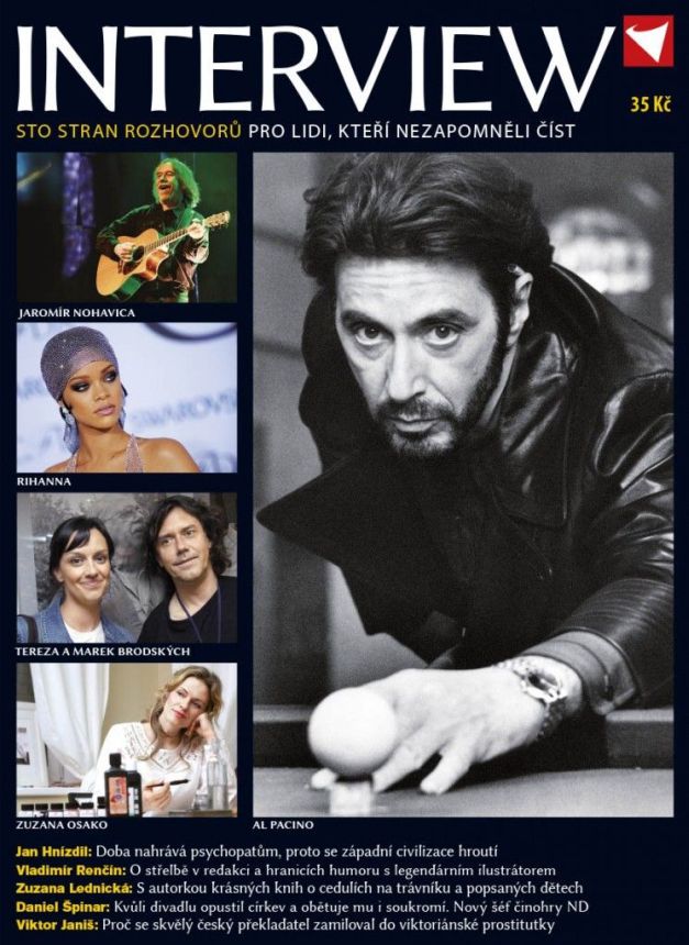 INTERVIEW CZECH magazine side cover  March 2015